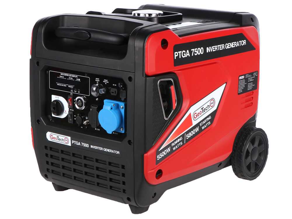 GeoTech Pro PTGA 7500 – Groupe électrogène inverter insonorisé 5,5 kW
